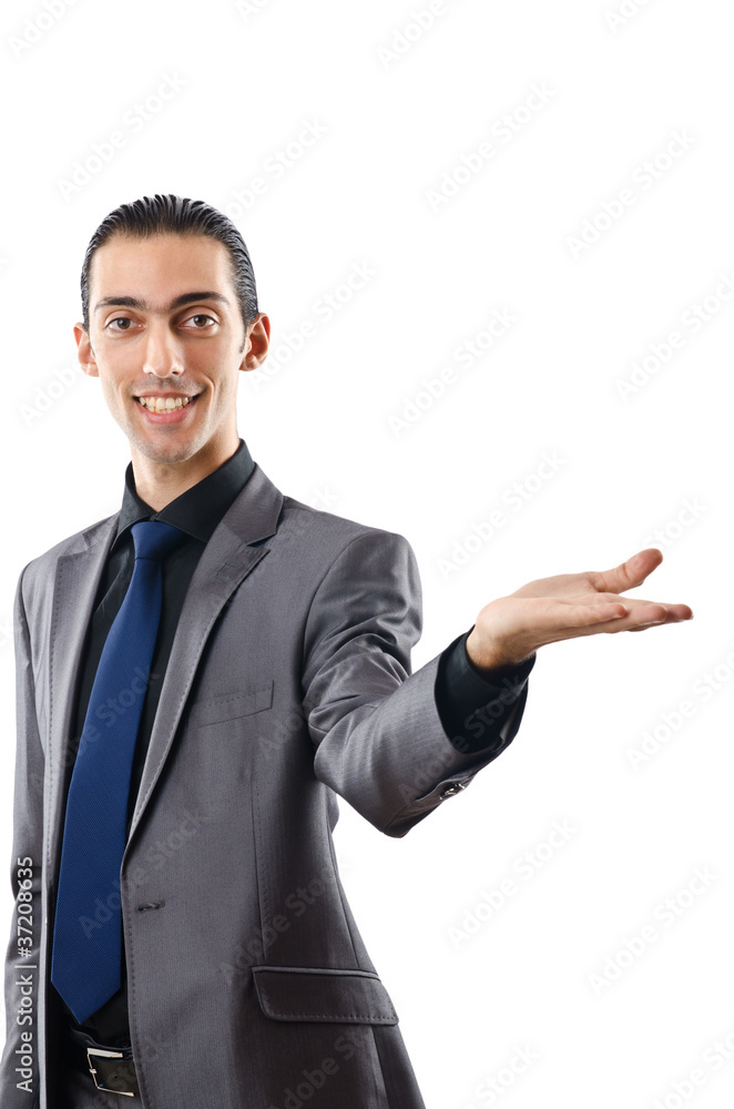 Young bisinessman isolated on white Young bisinessman isolated on white