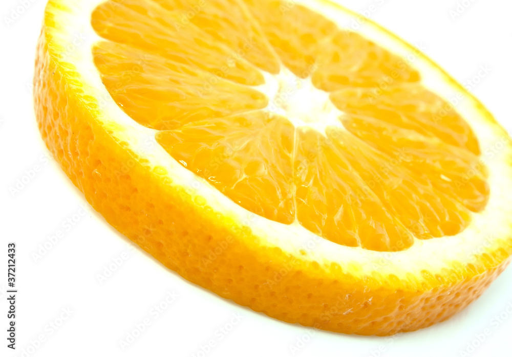 A slice of orange A slice of orange