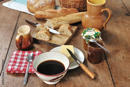 Fotografia préparation du petit déjeuné