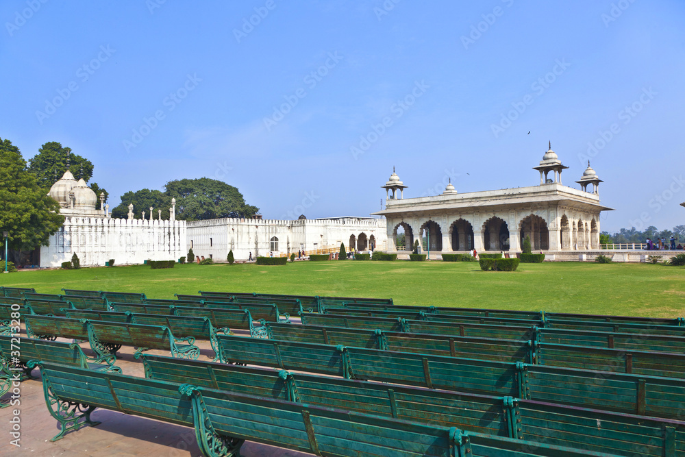 Hall of Private Audience in red Fort, Delhi