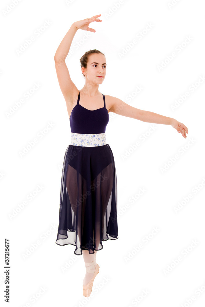 modern style dancer posing on white background modern style dancer posing on white background