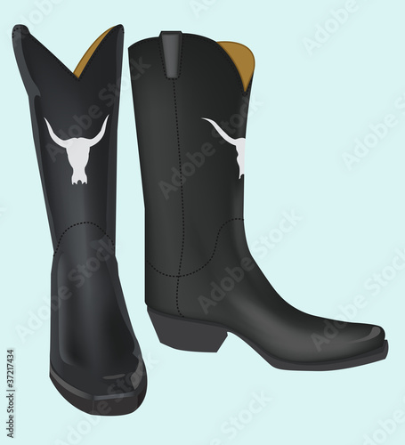 black boot
