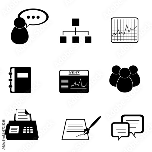 Business icon set