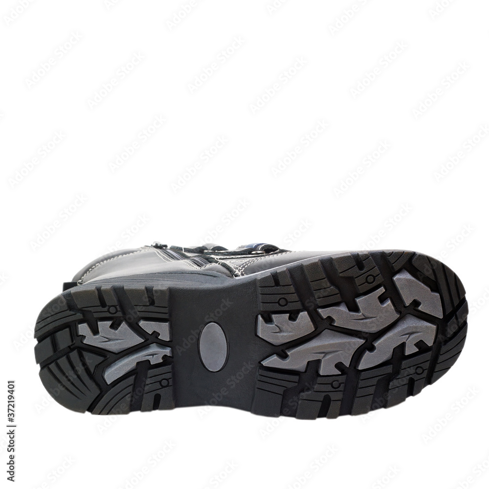 Fototapeta premium sole winter boots isolated