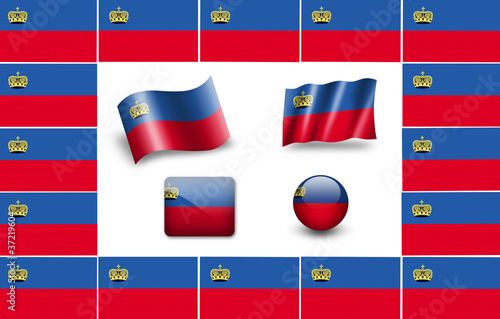 Free Download flag of Liechtenstein. icon set. flags frame - GFXLoad