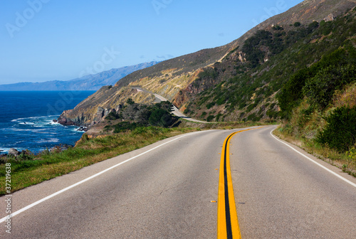Highway through California Coas