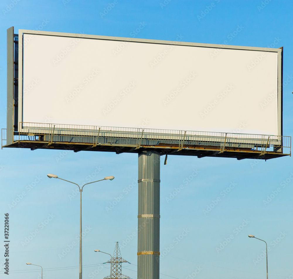 Giant Poster Space for Message Street Board Giant Poster Space for Message Street Board