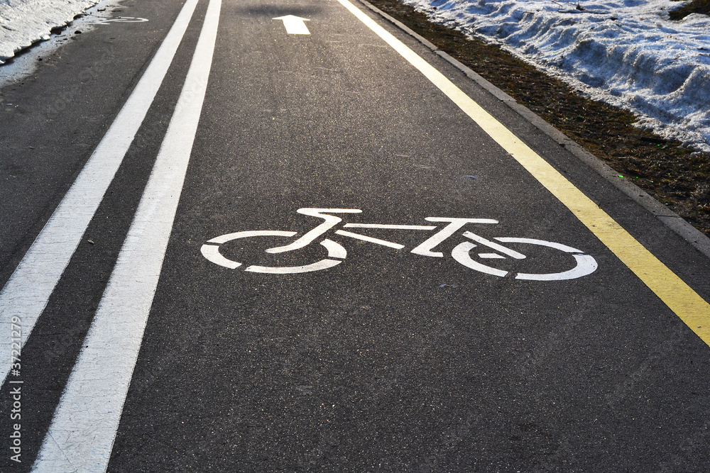 Fototapeta premium Bicycle lane