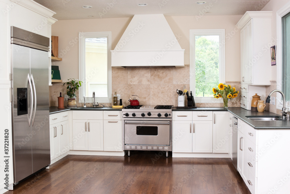 Modern gourmet kitchen