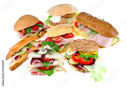 collection of sandwiches
