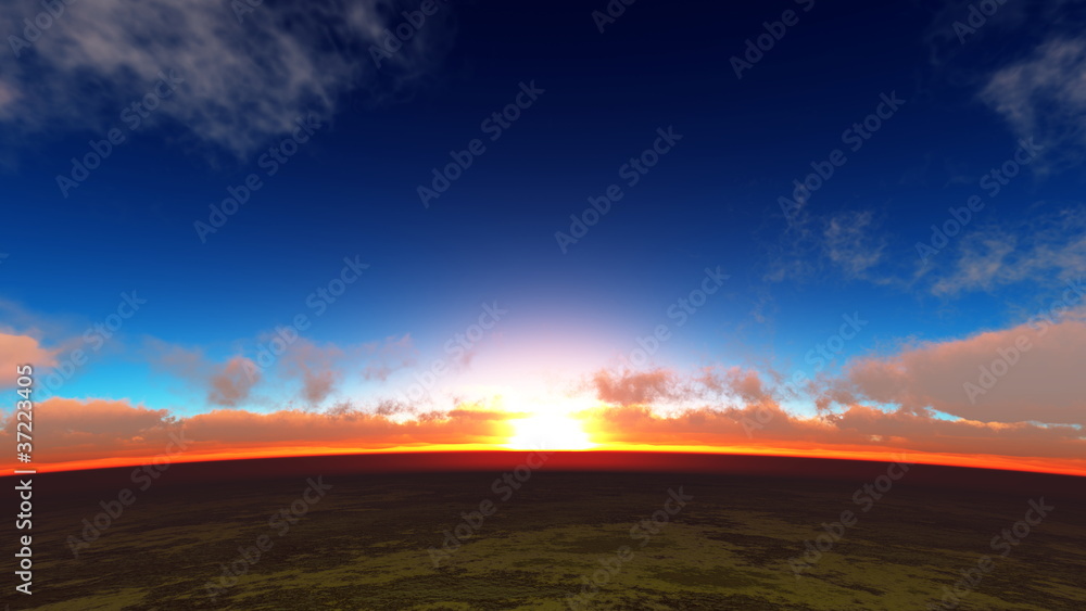 Obraz premium 日の出