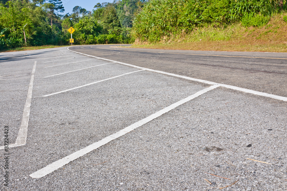 Obraz premium Line on the Road.