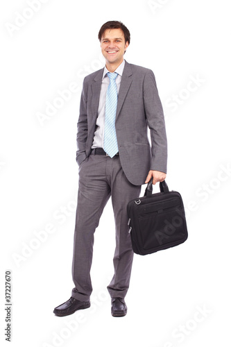 Businessman full length portrait