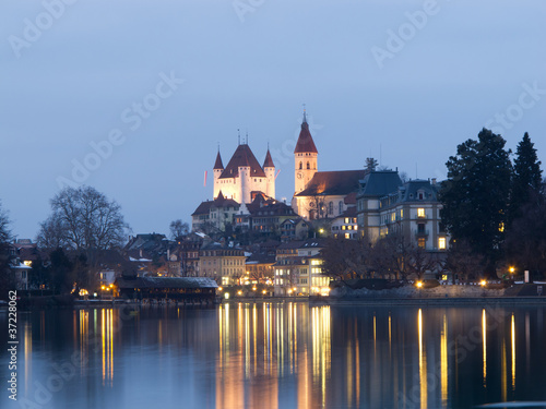 Stadtansicht Thun, Schweiz