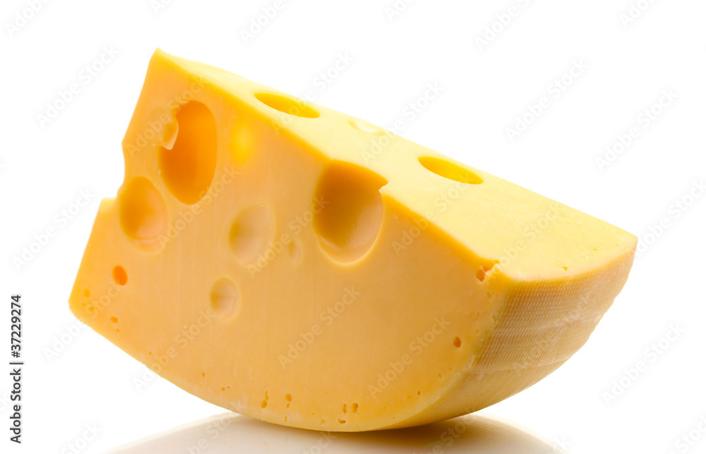 Сheese isolated on white Сheese isolated on white