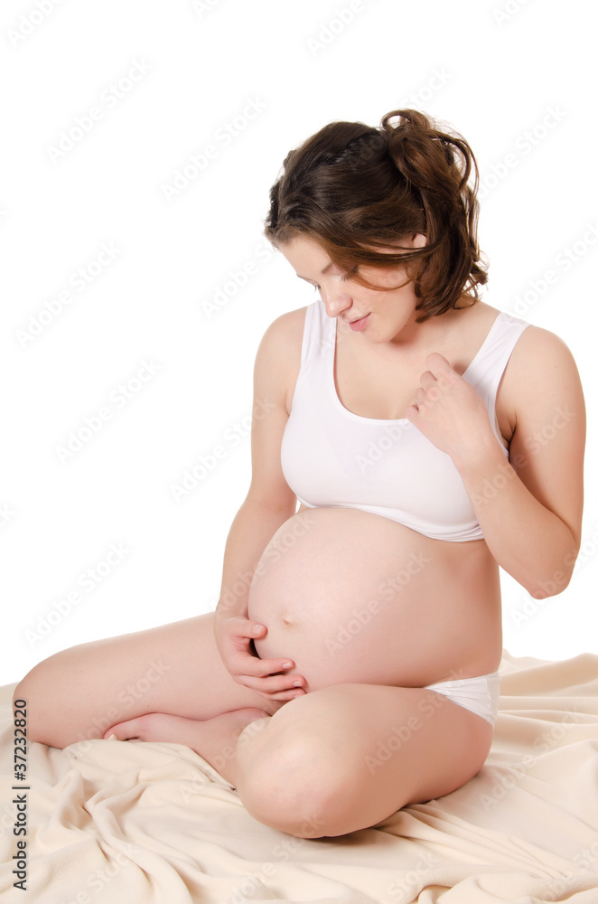 The pregnant woman