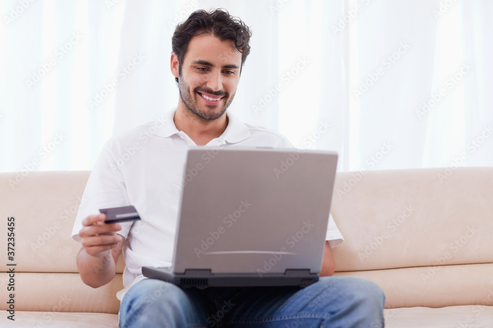 Man buying online Man buying online