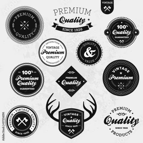 Retro labels