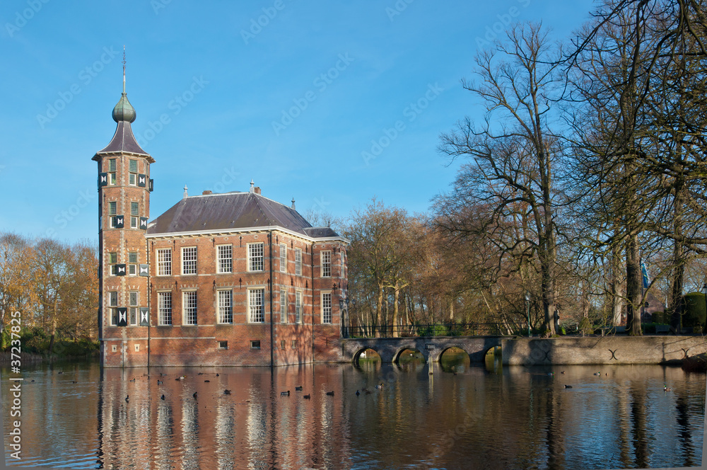 The Dutch historic castle Bouvigne in autumn
