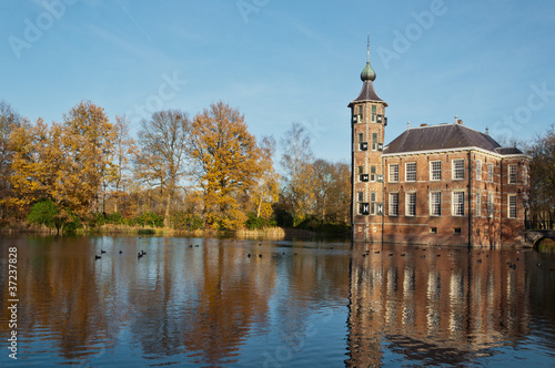 The Dutch castle Bouvigne in fall