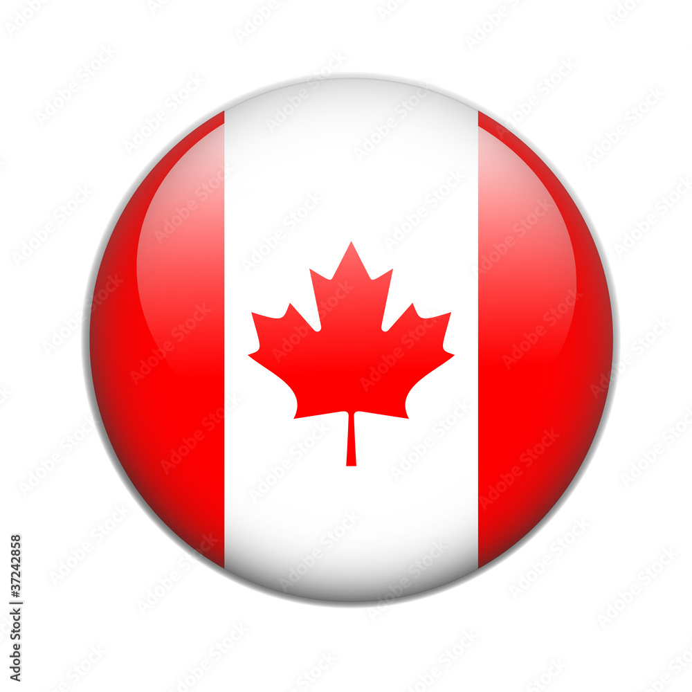 canada, flag button canada, flag button