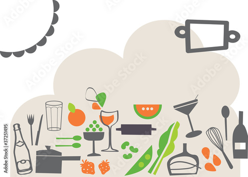 vector - cooking elements