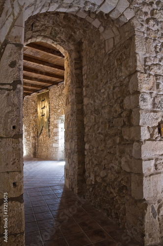 Interior Castle of Monte Sant'Angelo. Puglia. Italy.