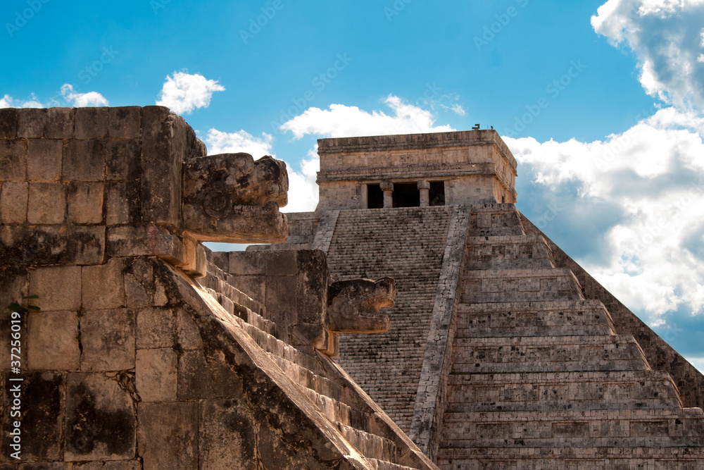 Mayan ruins in Chichen Itza.