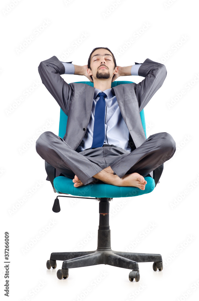 Young businessman isolated on white Young businessman isolated on white