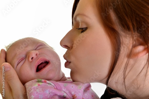 mère avec bébé photo