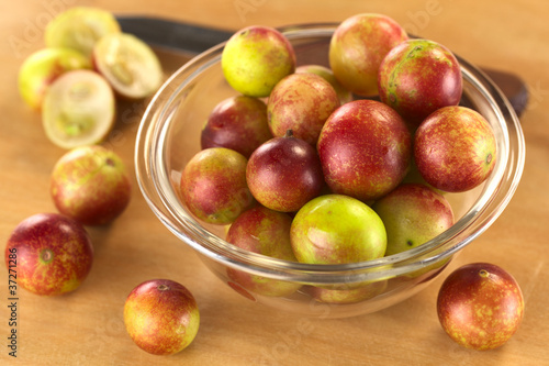 Camu camu berry fruits (lat. Myrciaria dubia) photo