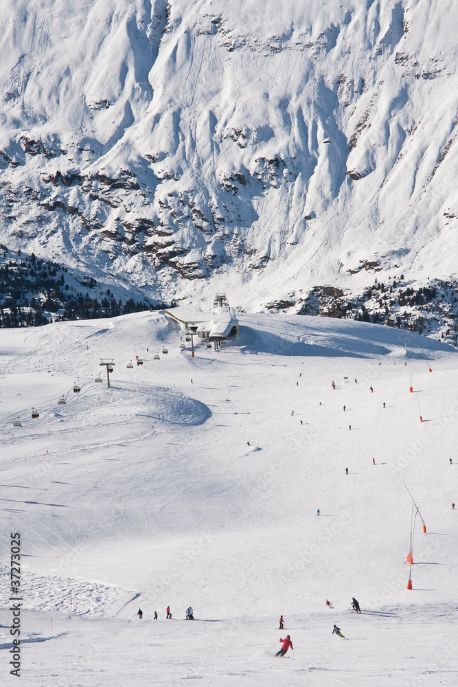 Ski resort Obergurgl. Austria
