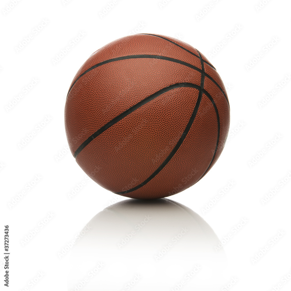 Basketball on white. Basketball on white.