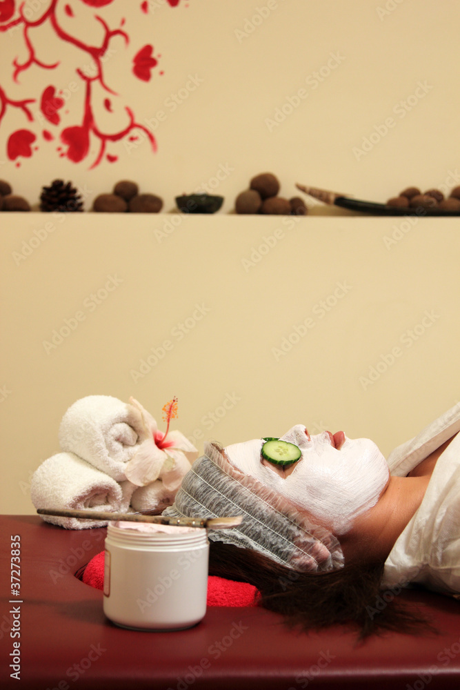 Facial mask. at the SPA Facial mask. at the SPA