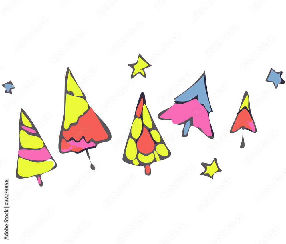 a design abstraction Christmas tree for the holiday a design abstraction Christmas tree for the holiday