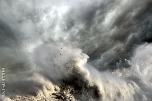 Stormy waves