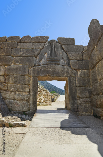Fototapeta Naklejka Na Ścianę i Meble -  Lion Gate at Mycenae, Greece