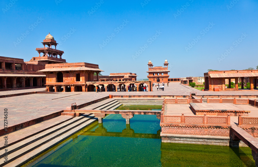 Fototapeta premium Fatehpur Sikri, India. It is a city in Agra district in India. I