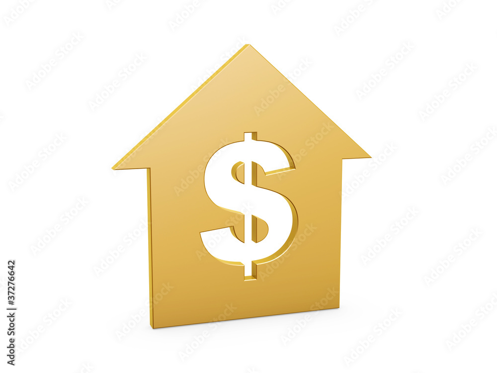 dollar house symbol dollar house symbol
