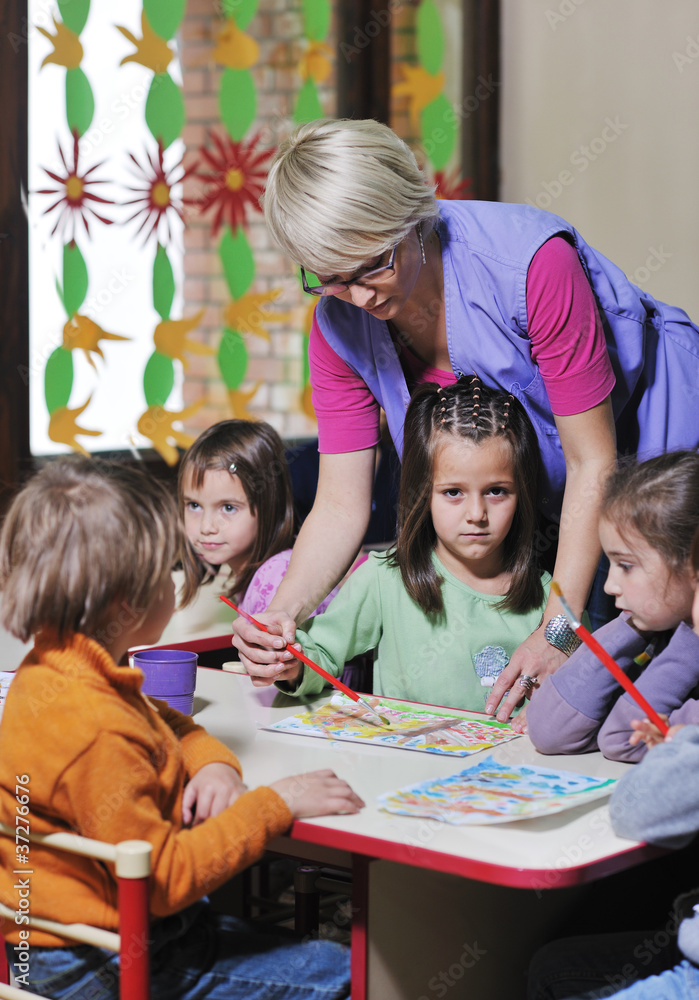 Fototapeta premium preschool kids