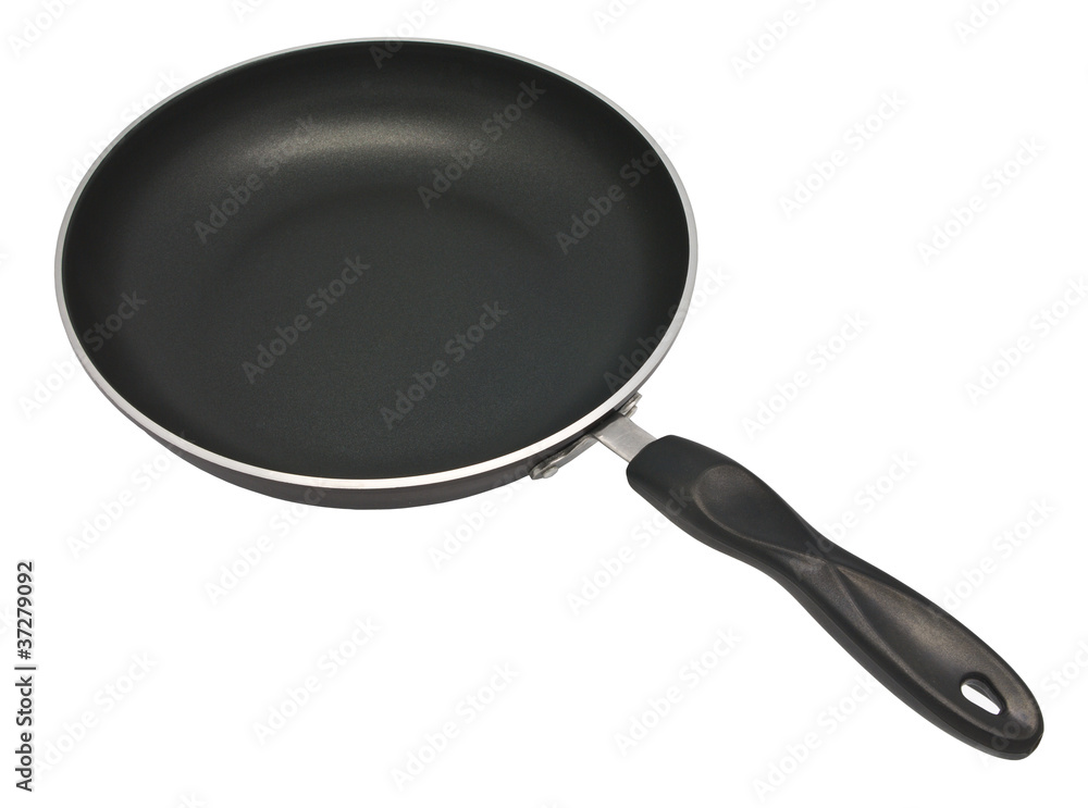 Black pan with handle Black pan with handle