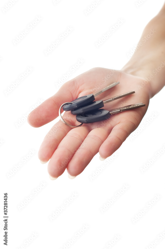 realtor female hand holding key realtor female hand holding key