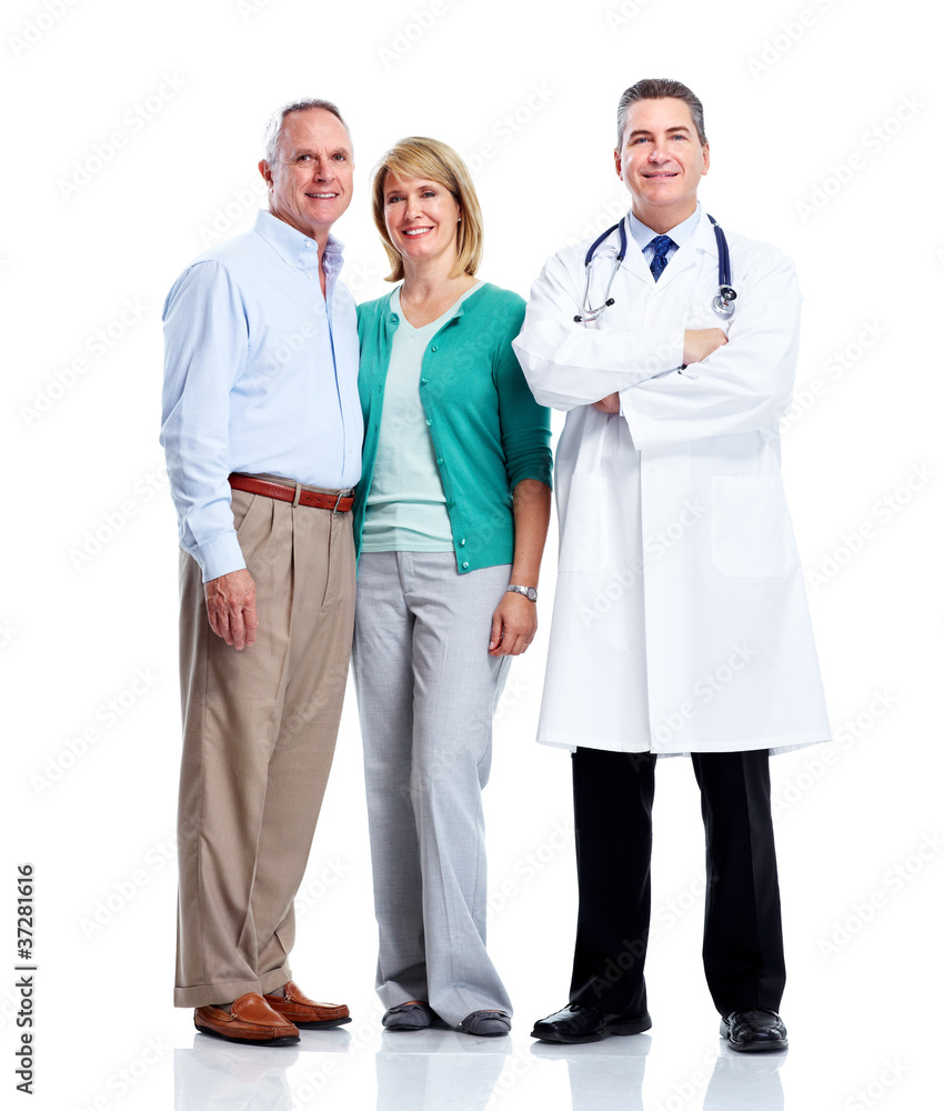 © grinny - Doctor and patient senior couple.