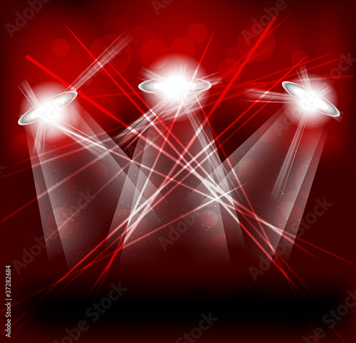 Abstract bright background in red color