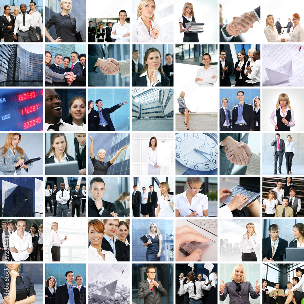 Great collage of 250 different business photos Great collage of 250 different business photos