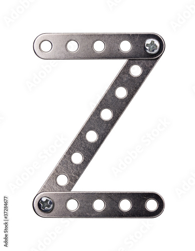 Photos Metal meccano alphabet symbol
