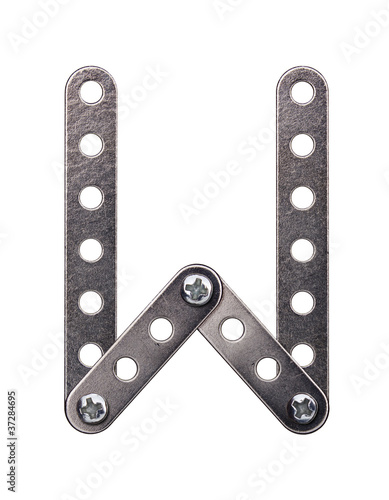 Photos Metal meccano alphabet symbol