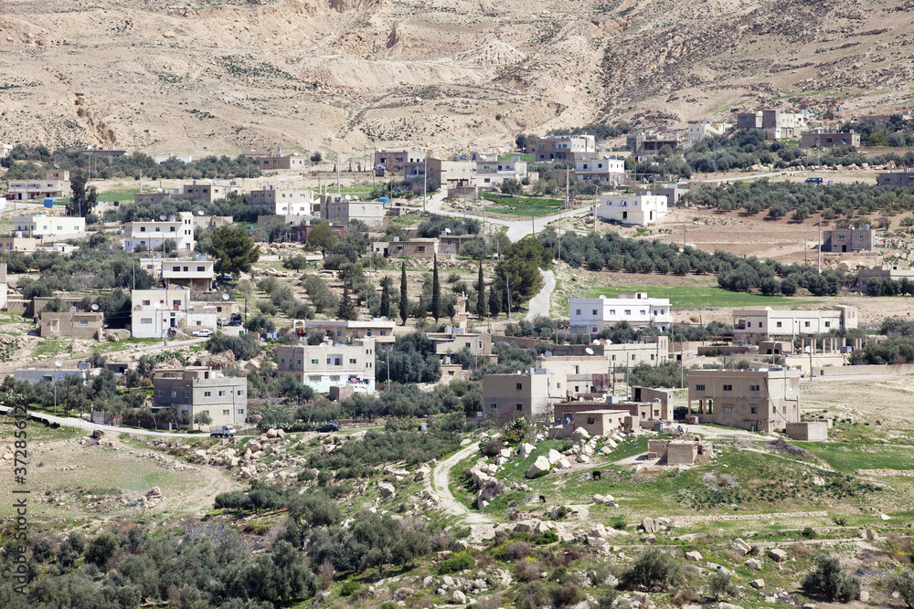 traditional view of arabian village, Jordan