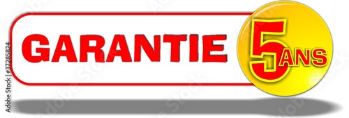Bouton garantie 5 ans