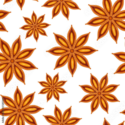 Anise. Seamless background.